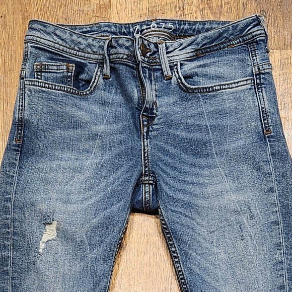 ZARA BASIC Z1975 Women's Distressed Skinny Jeans - Sz 4 - Picture 2 of 7